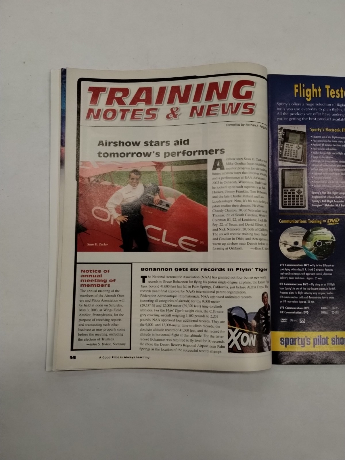AOPA Flight Training Magazine April 2003/Volume 15/Number 4-Original