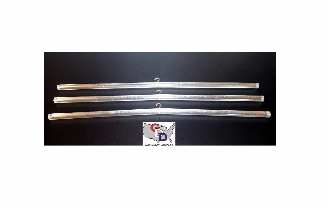 Lot of 3 Jersey Hanger for Jersey Display Case Frame Clear Acrylic GameDay