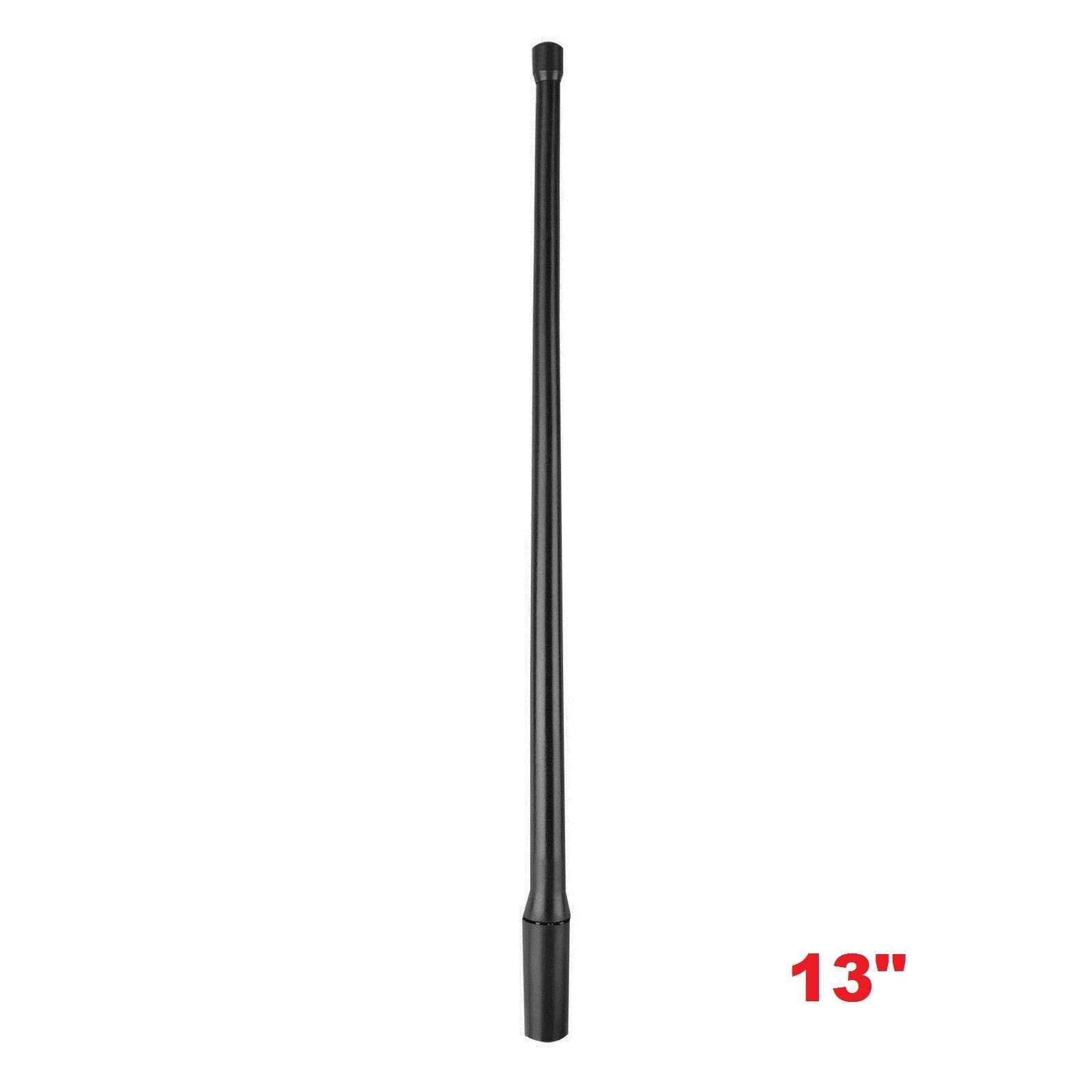 13" Whip AM/FM/XM/CB Antenna Mast Power Radio Black For Harley Indian Victory