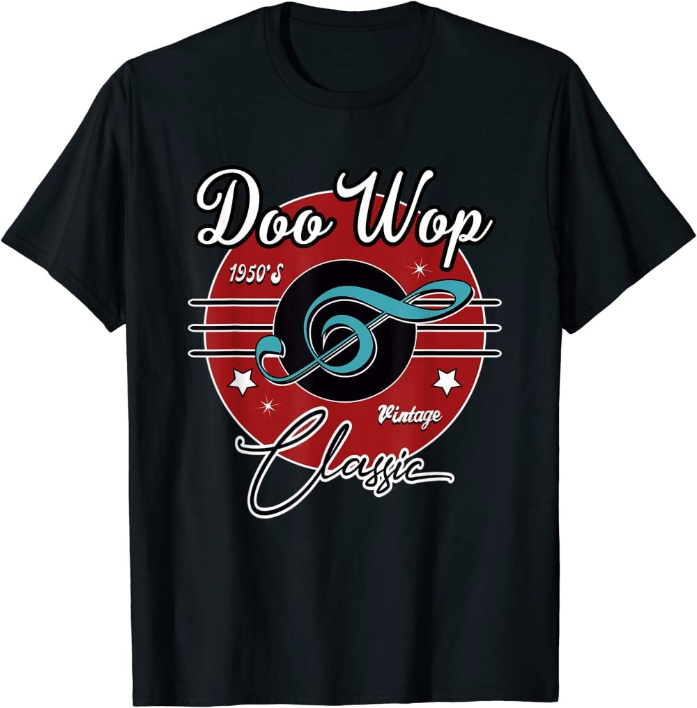 NWT 1950s Doo Wop Retro 50s Clothing Vintage Rockabilly Unisex T-Shirt