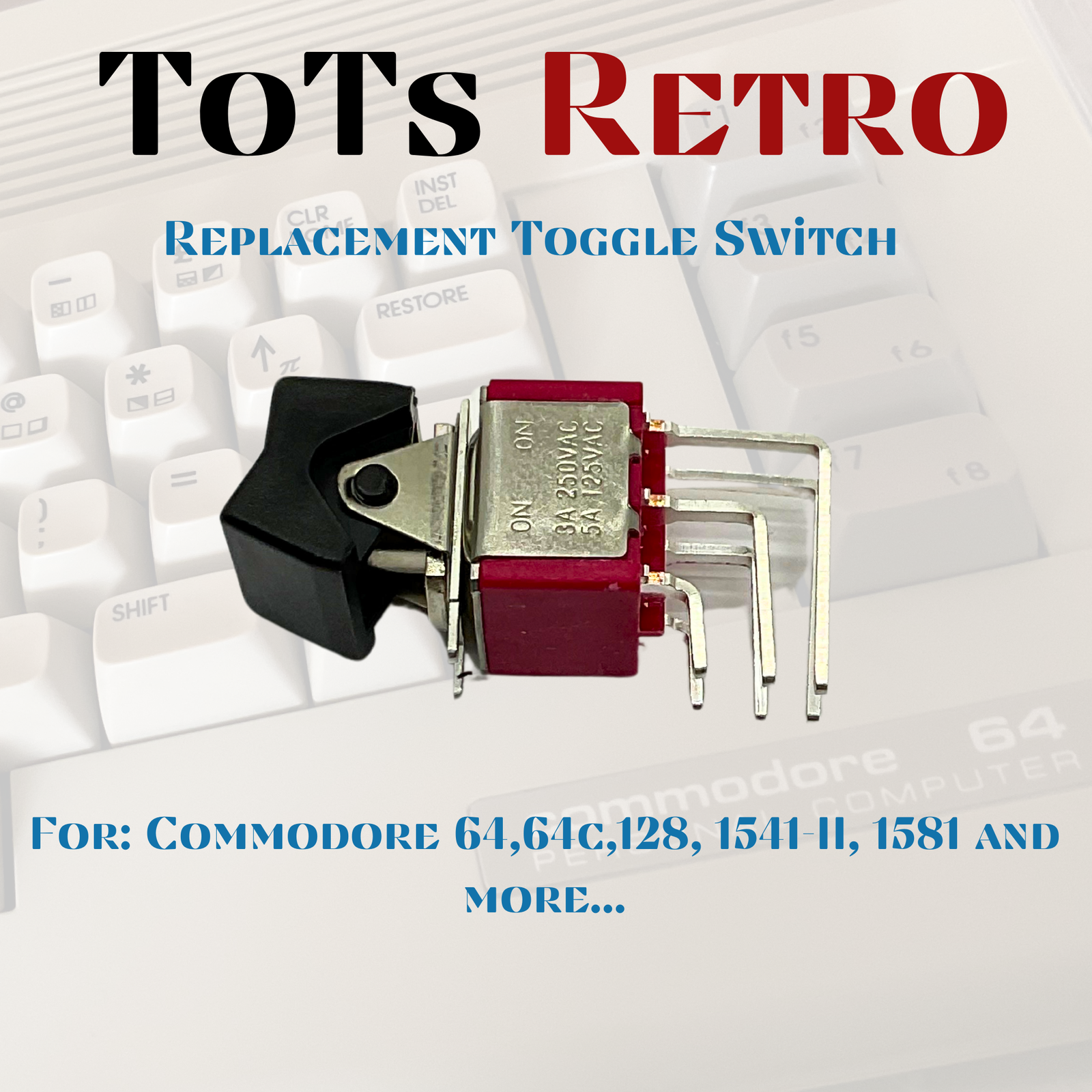 Commodore 64 commodore 128 commodore 1541-2, 1581 Power Switch | c64 c64c