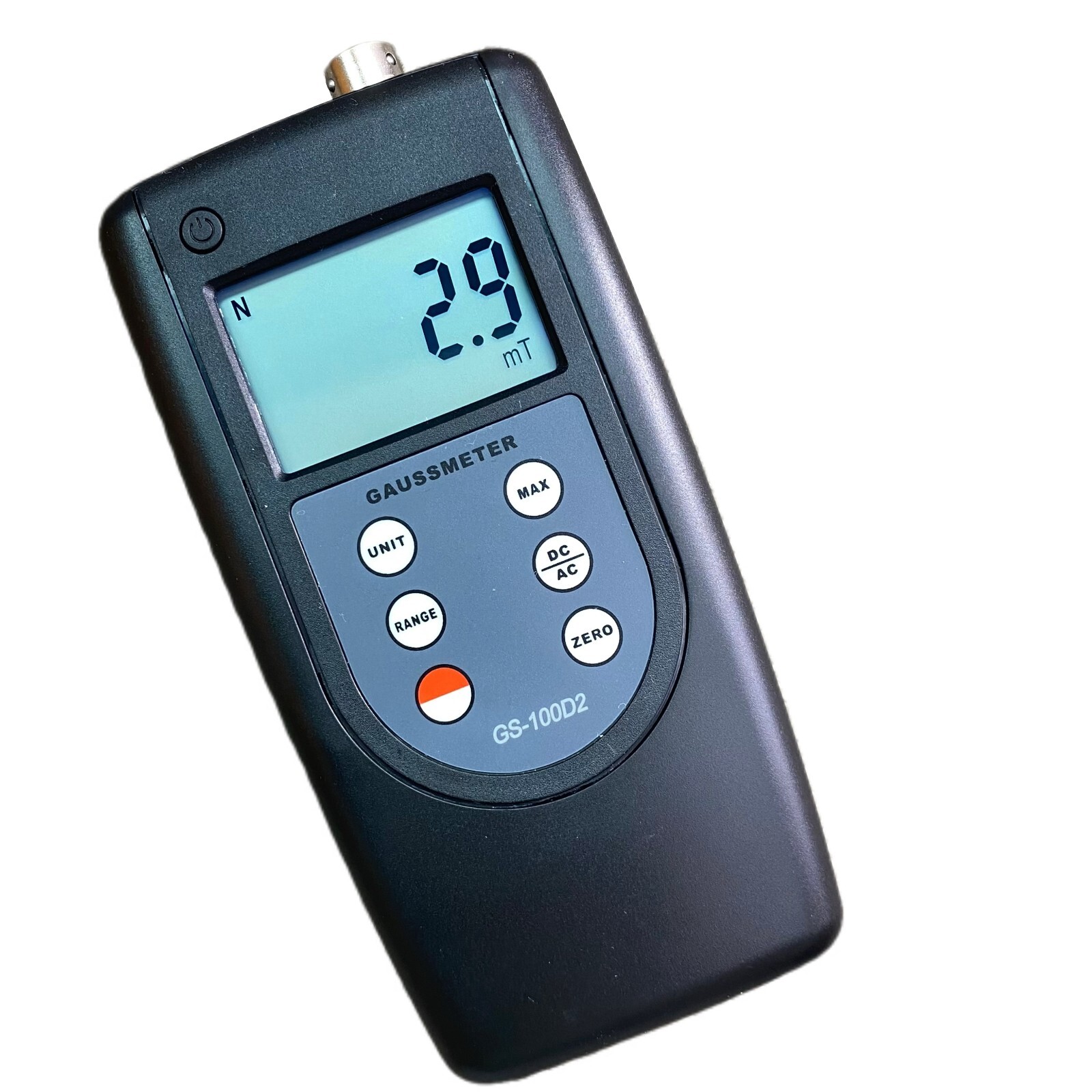 Gauss Meter Tesla Meter DC AC Magnetic Strength Meter with Range 0~200mT~2000mT