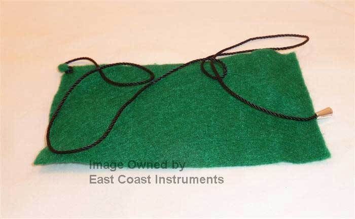 Green *NEW* Clarinet Cleaning Felt bore Swab cloth,cord for Soprano Bb (flat)