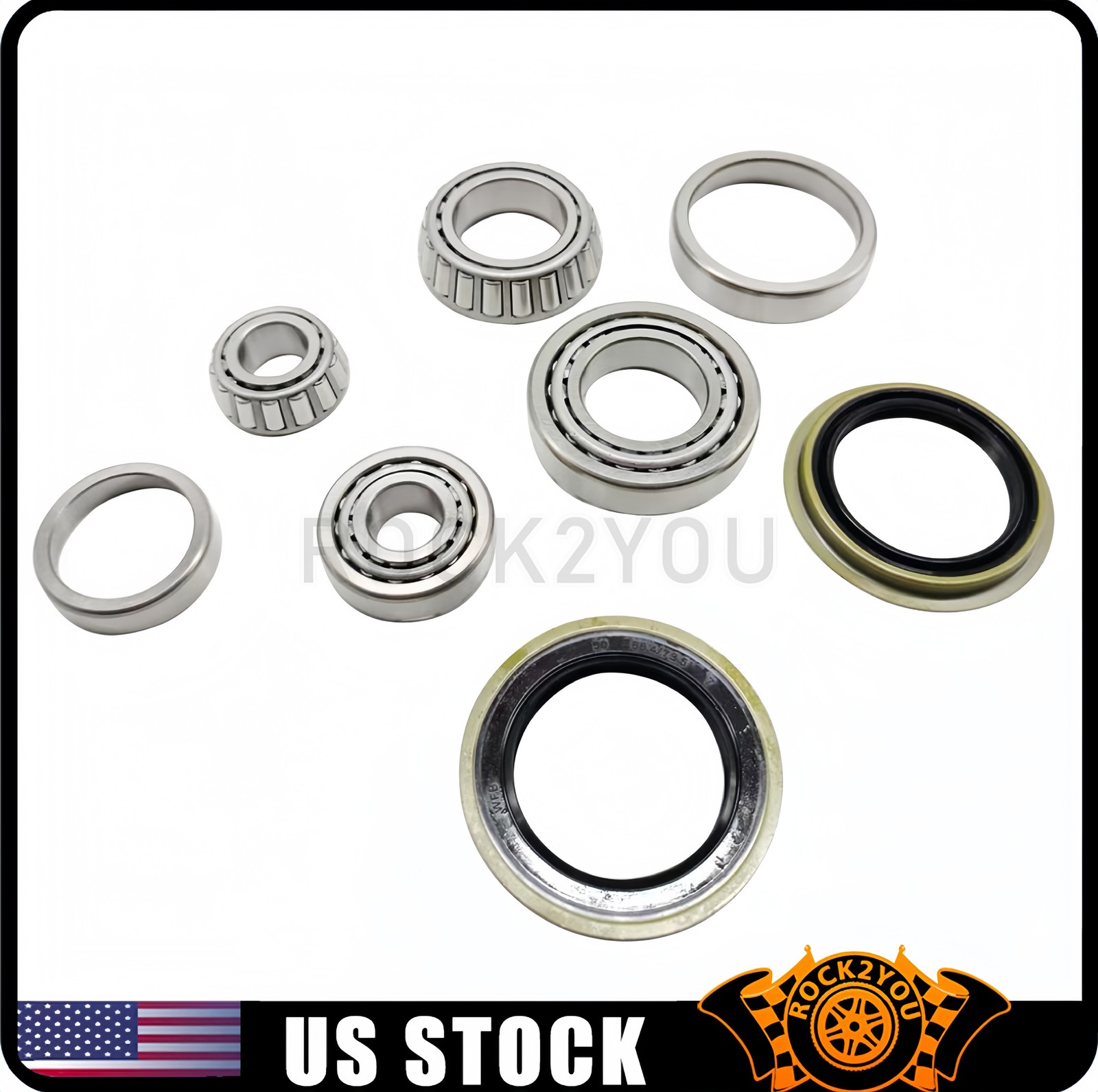 For 95-11 Ford Ranger RWD 6Pcs/Set Front Wheel Bearings & Seals Kit Assembly New