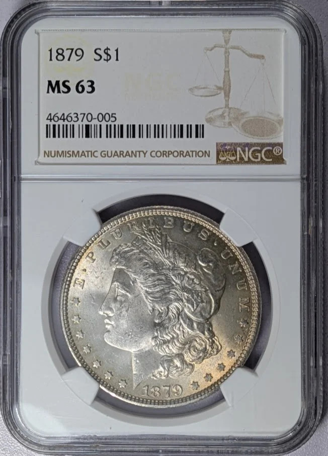 1879 Morgan Silver Dollar NGC MS-63