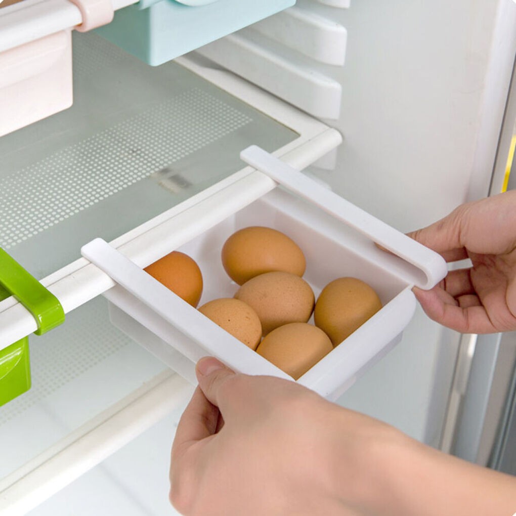 Fridge Organizer Storage Shelf-White