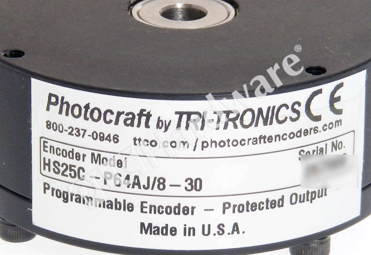 New Tri-Tronics HS25C-P64AJ/8-30 HS25 Programmable Encoder 1/4' Dia. Bore 8-30V
