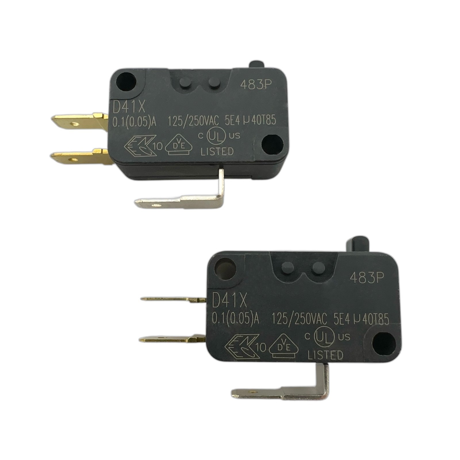 2 Pcs - ZF D41X Limit Micro Switch 3-Pin 0.1A 125/250VAC