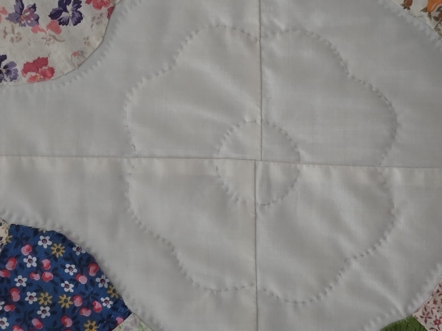 Rare 1949 Queen Handmade Dresden Plate 100% cotton Quilt