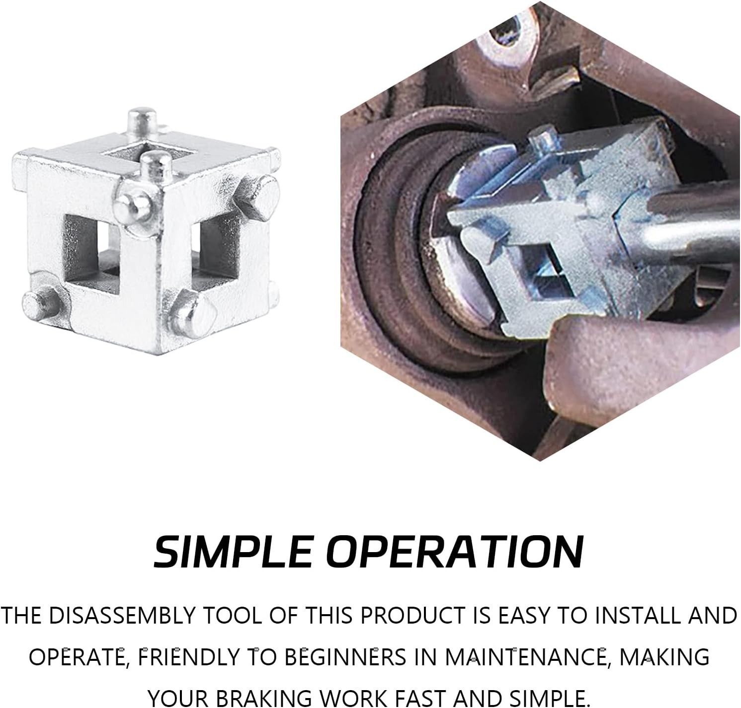 Car Brake Caliper Compression Tool Universal Steel Brake Piston Compressor Kit