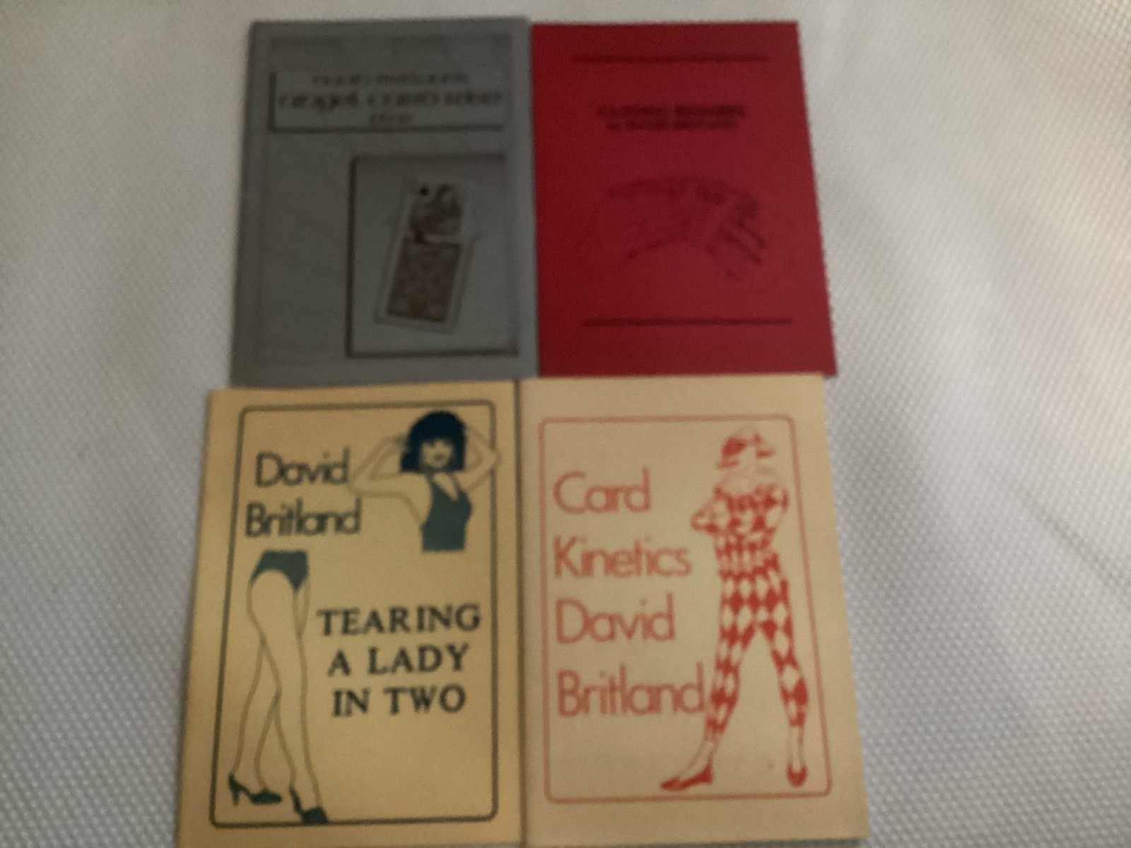 4,BOOKLETS BY DAVID BRITLAND.MAGIC TRICKS