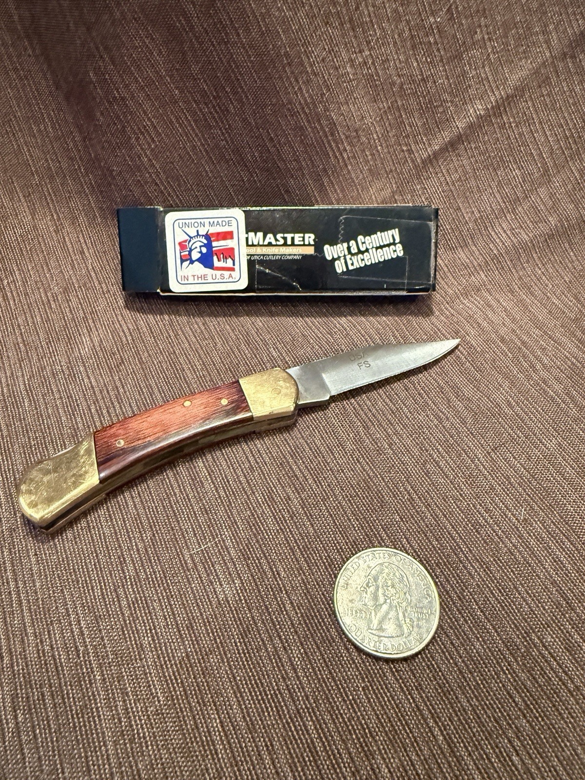 KutMaster 3" Lockback Sec UT169 Made in USA, NIB NOS