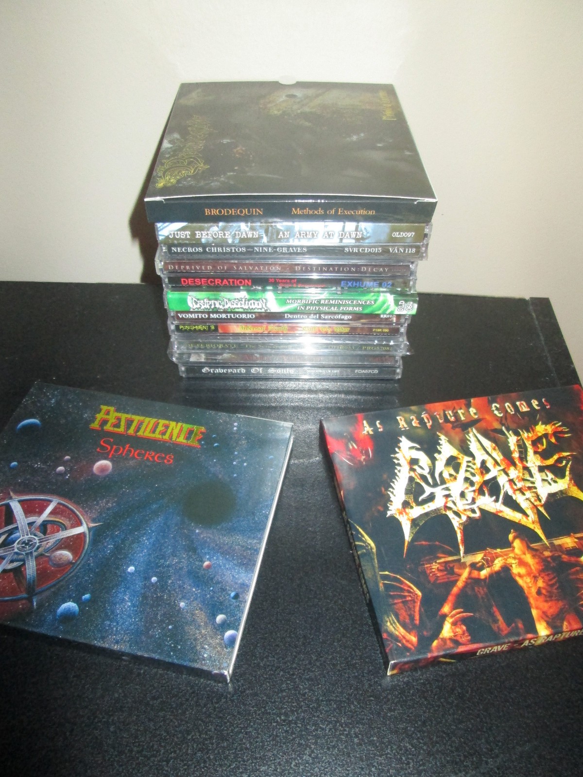 1CD=$5+ DEATH/DOOM METAL LOT Grave Brodequin Pestilence Deteriorate Desecration+