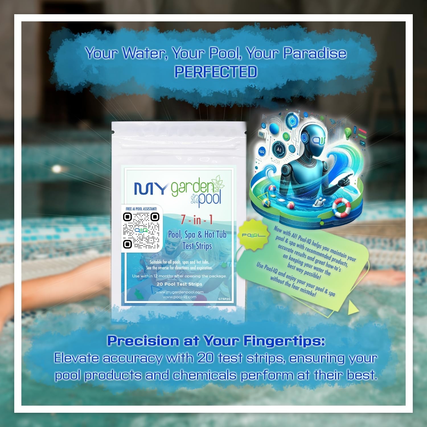 Splash Pool & Spa Antifreeze Bundle with Strips & Winterizing Plug 4 Pack