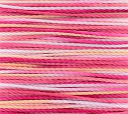 Pink Variegated Toho Amiet Polyester Thread 22yrds/20m