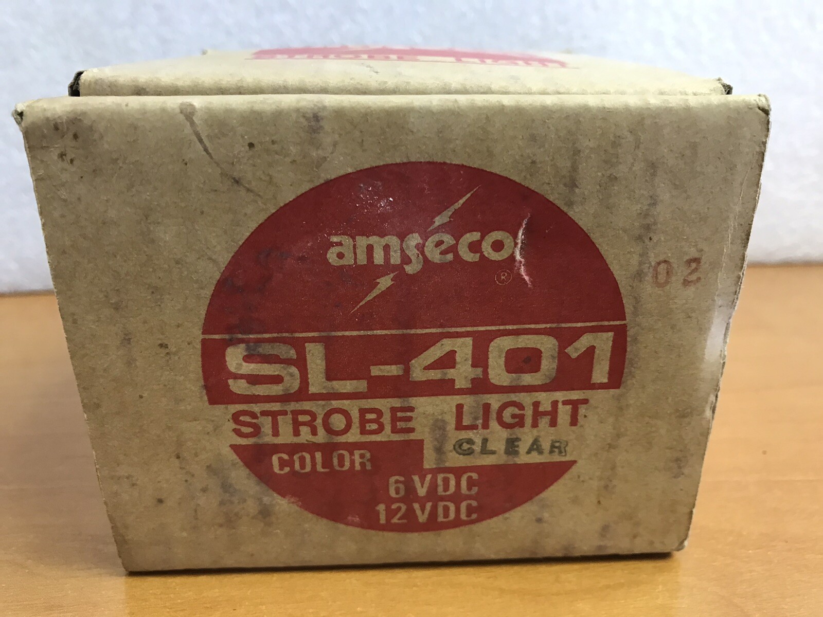 Amseco Sl-401 Clear Strobe Light 6-12 Volt Security System Vintage Made in Japan