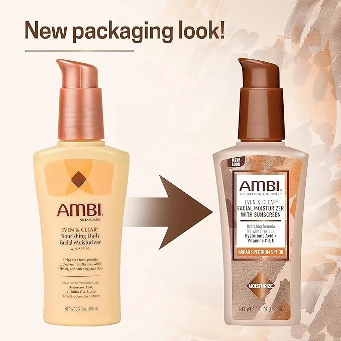 AMBI Even & Clear FACIAL MOISTURIZER w/SUNSCREEN 3.5 OZ (SPF30)