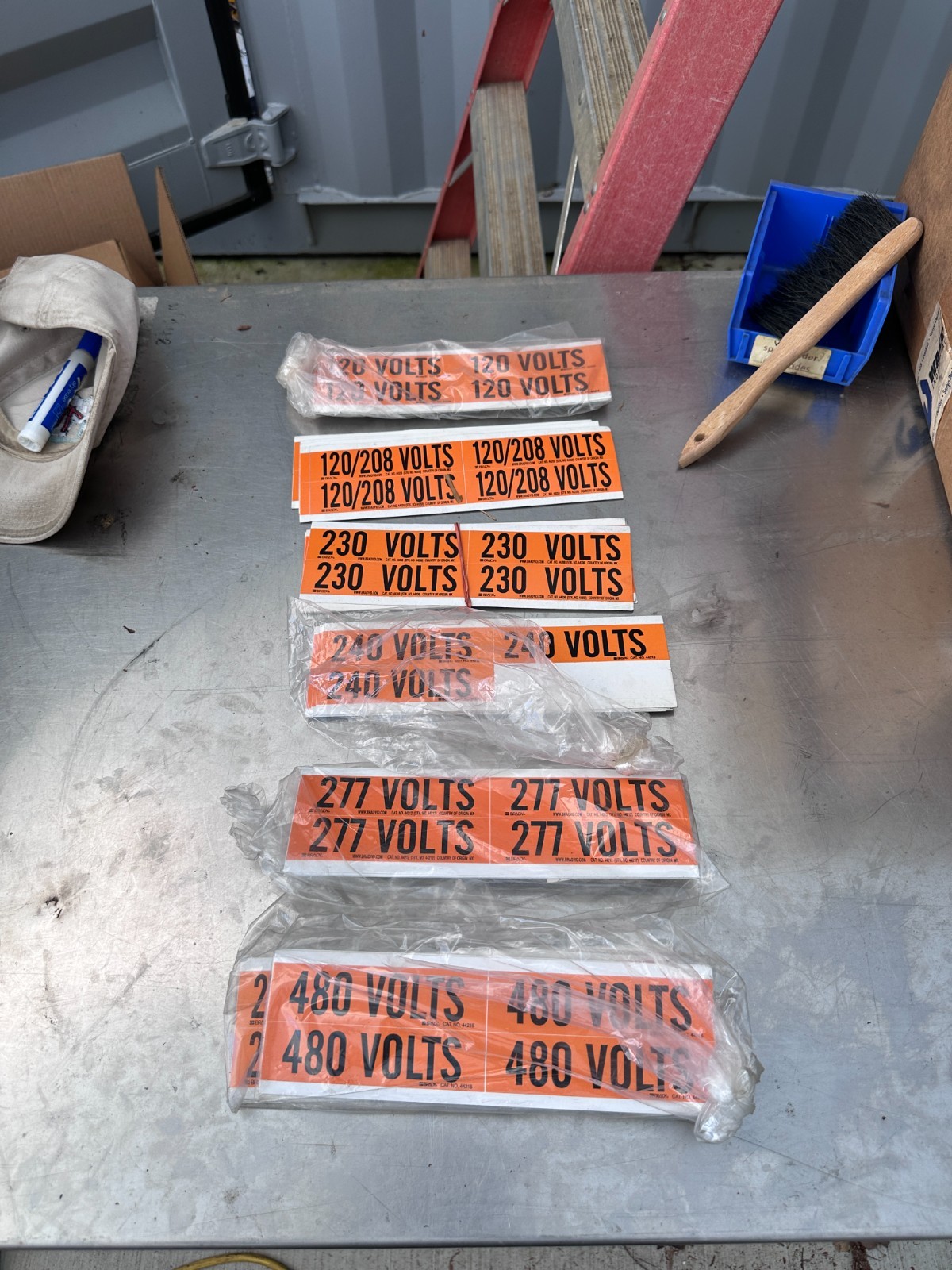 Brady Voltage Markers 6GX43/6GX72/6GX46/6GX47/6GX49/6GX73/6GX52 (Lot of Many)