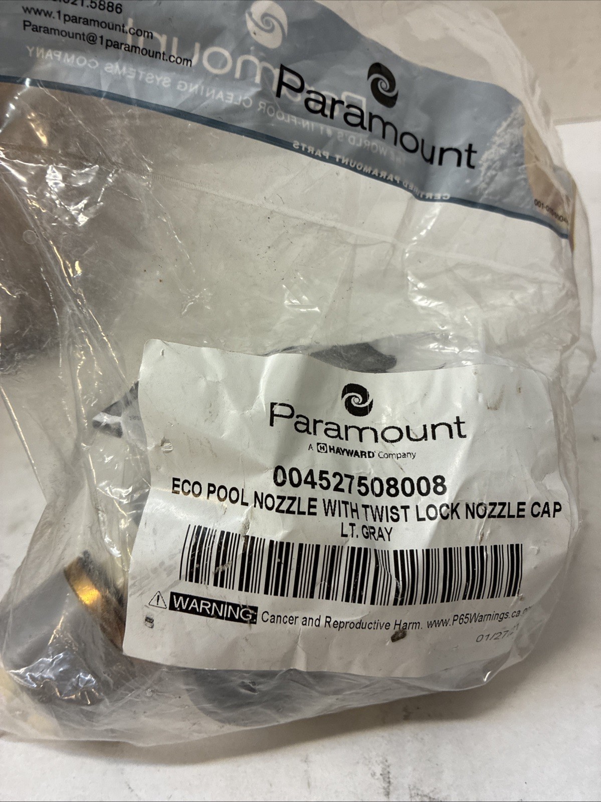 Hayward Paramount 004527508008 ECO POOL NOZZLE WITH TWIST LOCK NOZZLE CAP