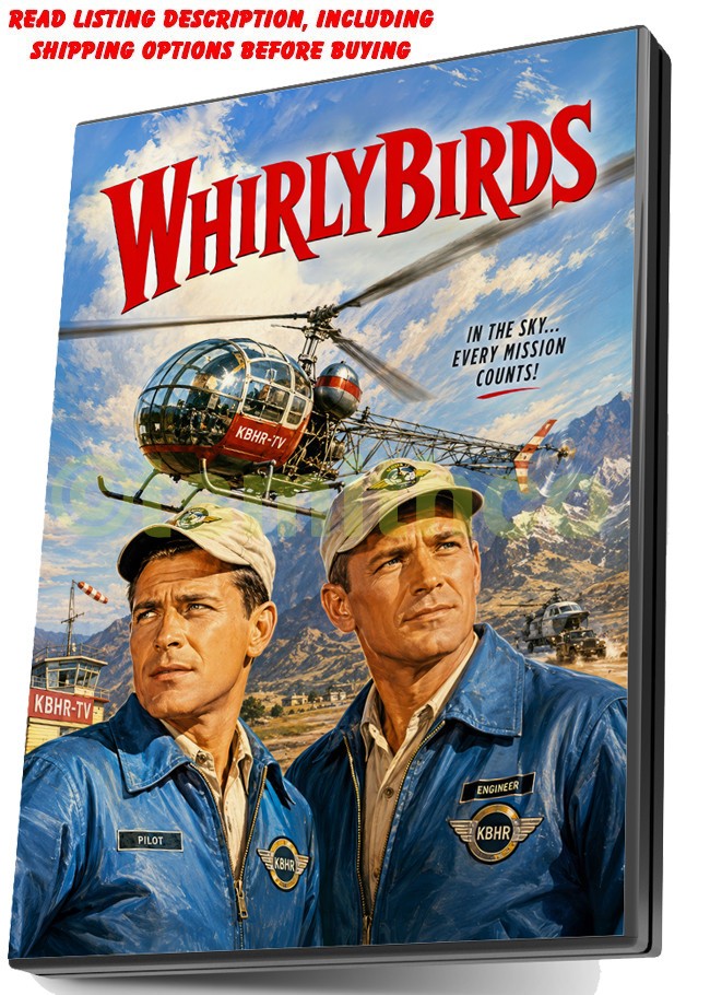 WHIRLYBIRDS + 70 REMASTERED TELEVISION TV EPISODES DVD COLLECTION NEW