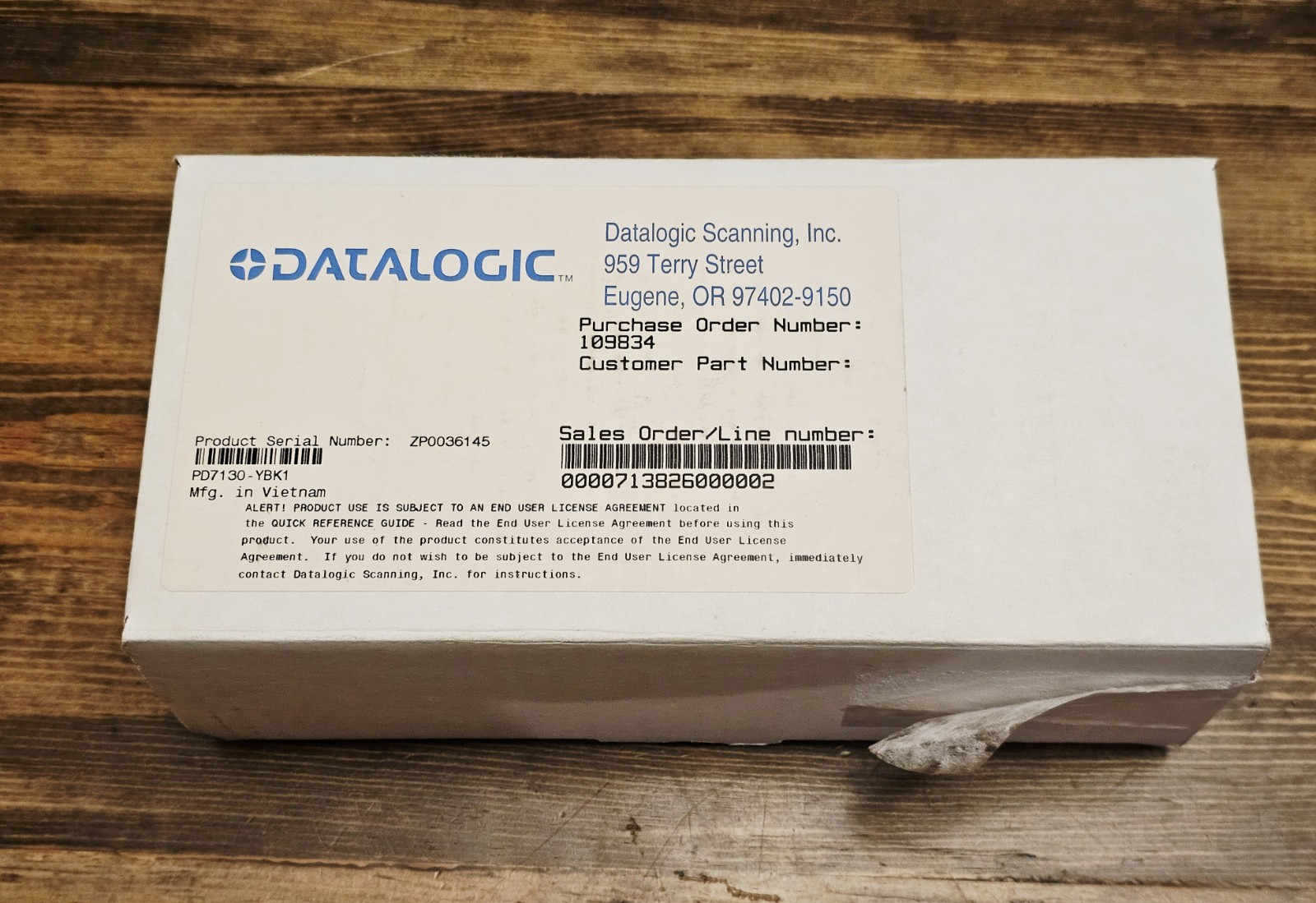Datalogic PowerScan PD7100 Barcode Scanner. New. Free Shipping!