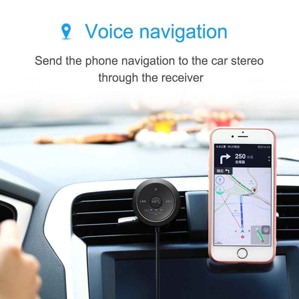 Wireless Bluetooth Receiver FM Transmitter Adapter USB AUX Plug For Car Audio