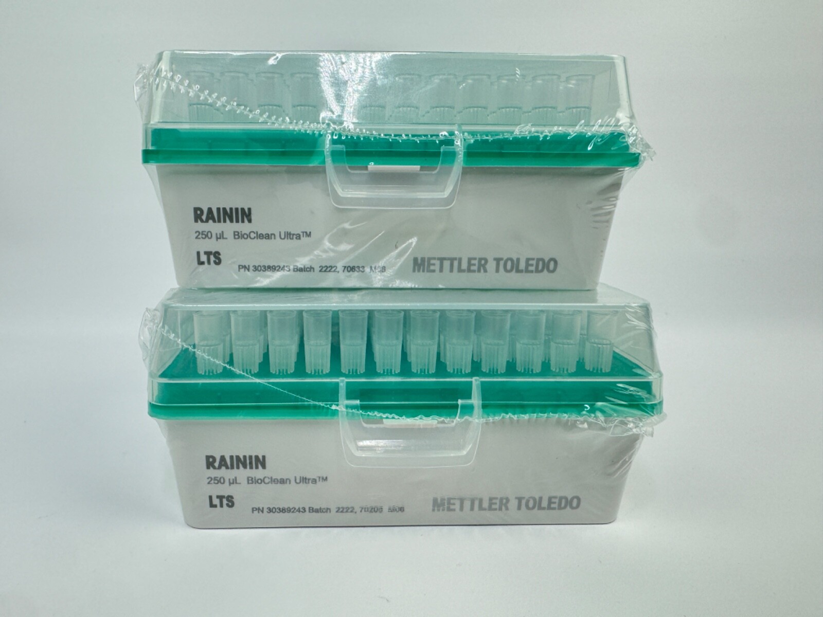 x(2) Mettler Toledo Rainin 30389243 250uL BioClean Ultra LTS Pipette Tips