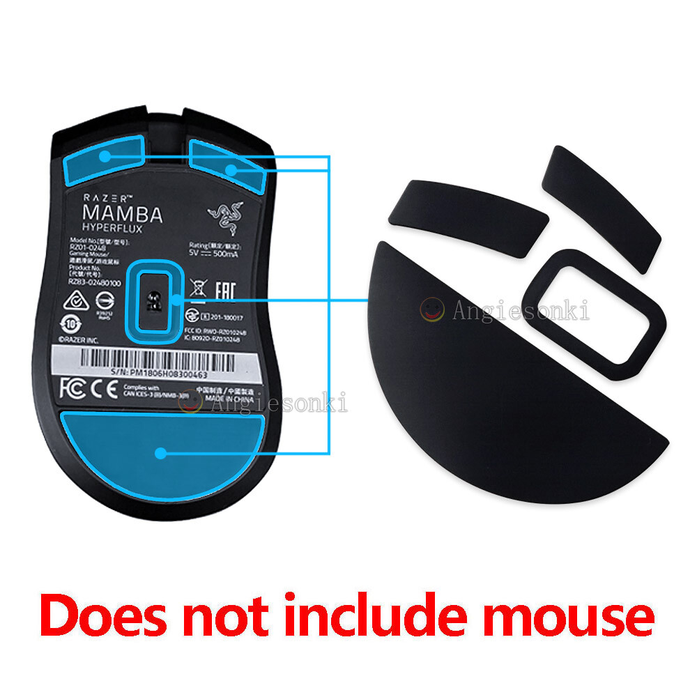 NEW Hotline Gaming Razer Mamba hyperflux Mouse feet sticker 2Sets 0.6mm