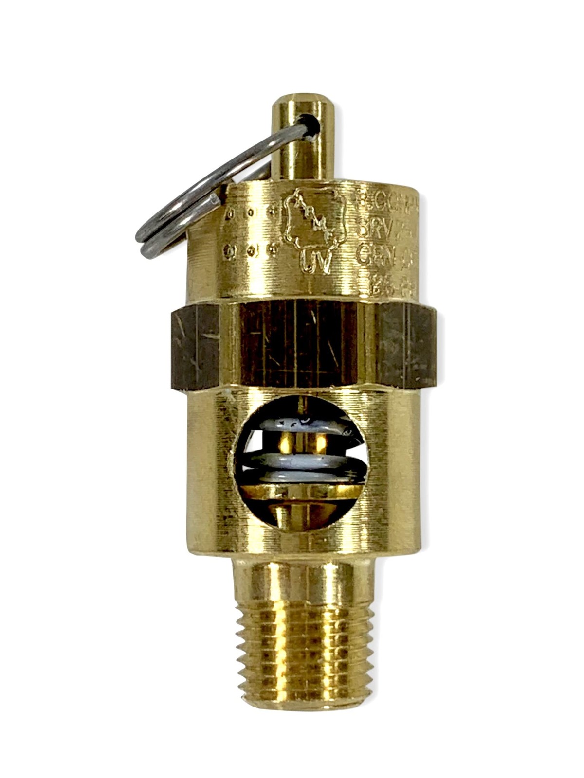 Brass, 1/8" NPT Industrial Soft Seat Safety Pressure Relief Valve, Made In Th...