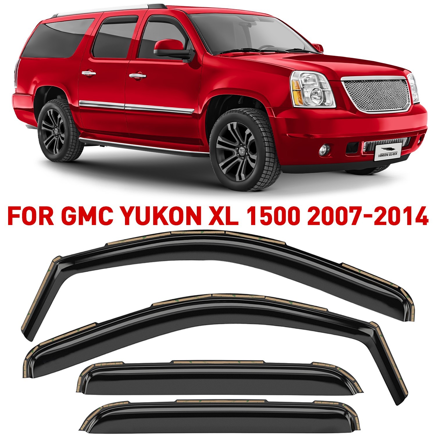 Rain Guards Vent Visors Shade for 2007-2014 GMC Yukon XL 1500