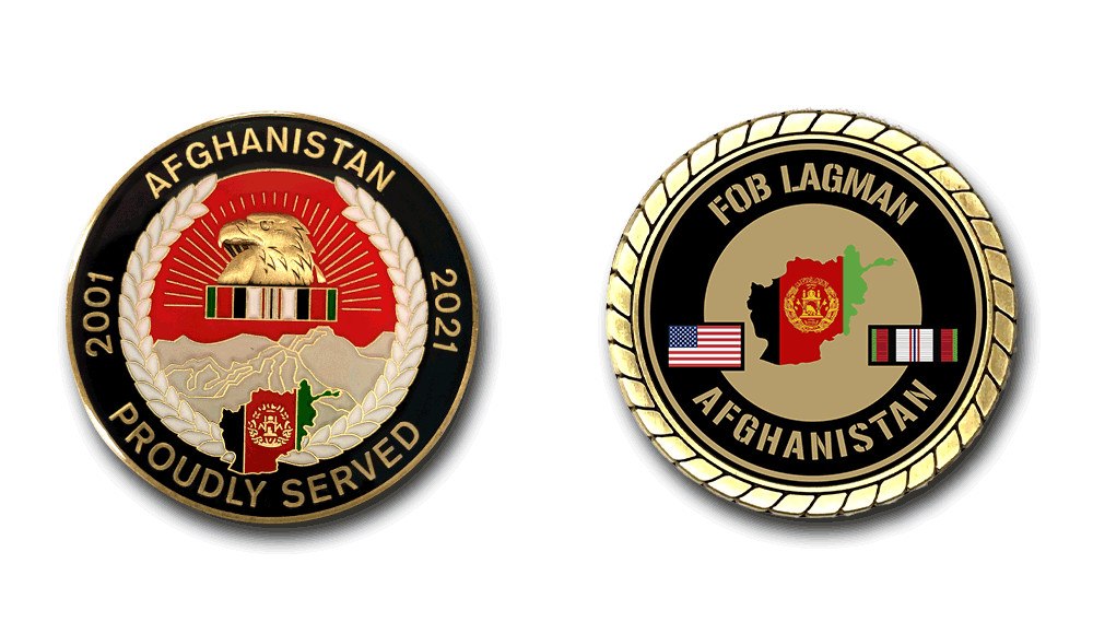 FOB Lagman Afghanistan Service Challenge Coin