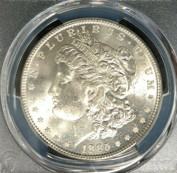 1885 MORGAN SILVER DOLLAR - PCGS MS 64+ ~BEAUTIFUL COIN~ REF#2886