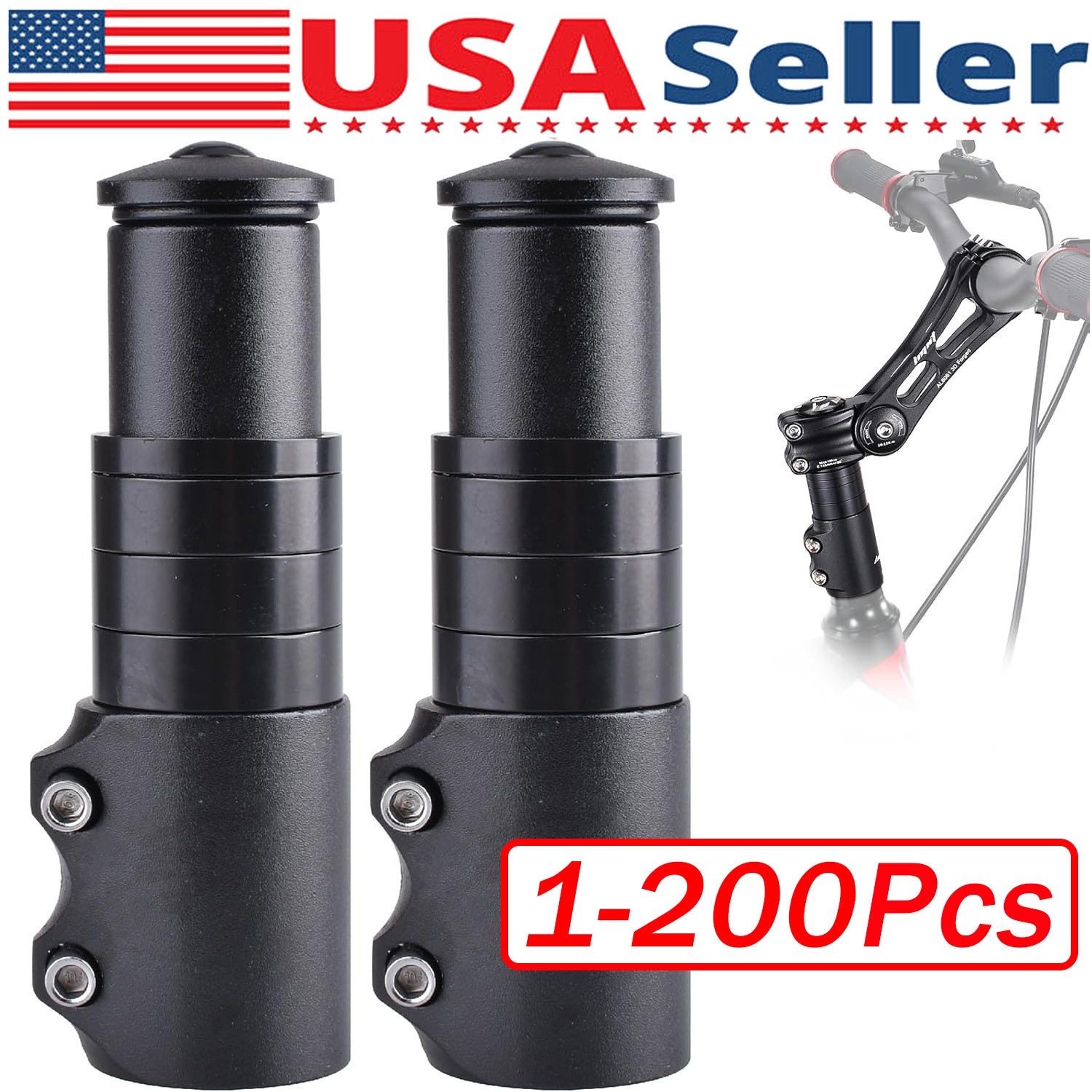 Mountain Bike Handlebar Front Fork Stem Riser Extender Extension Head Up Adaptor