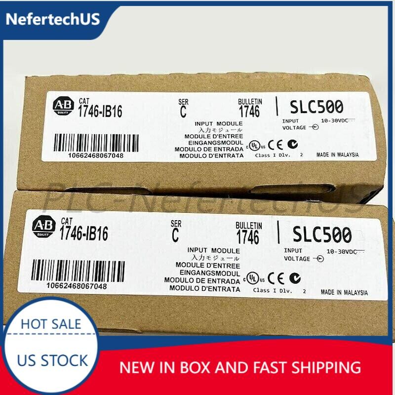 New Sealed AB 1746-IB16 SLC 500 PLC Digital Input Module 1746IB16 US Free Tax