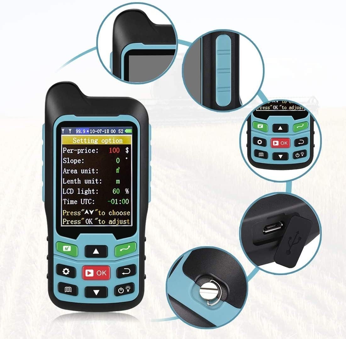 Versatile 2.4" LCD Handheld GPS with USB Connectivity for Surveying Needs
