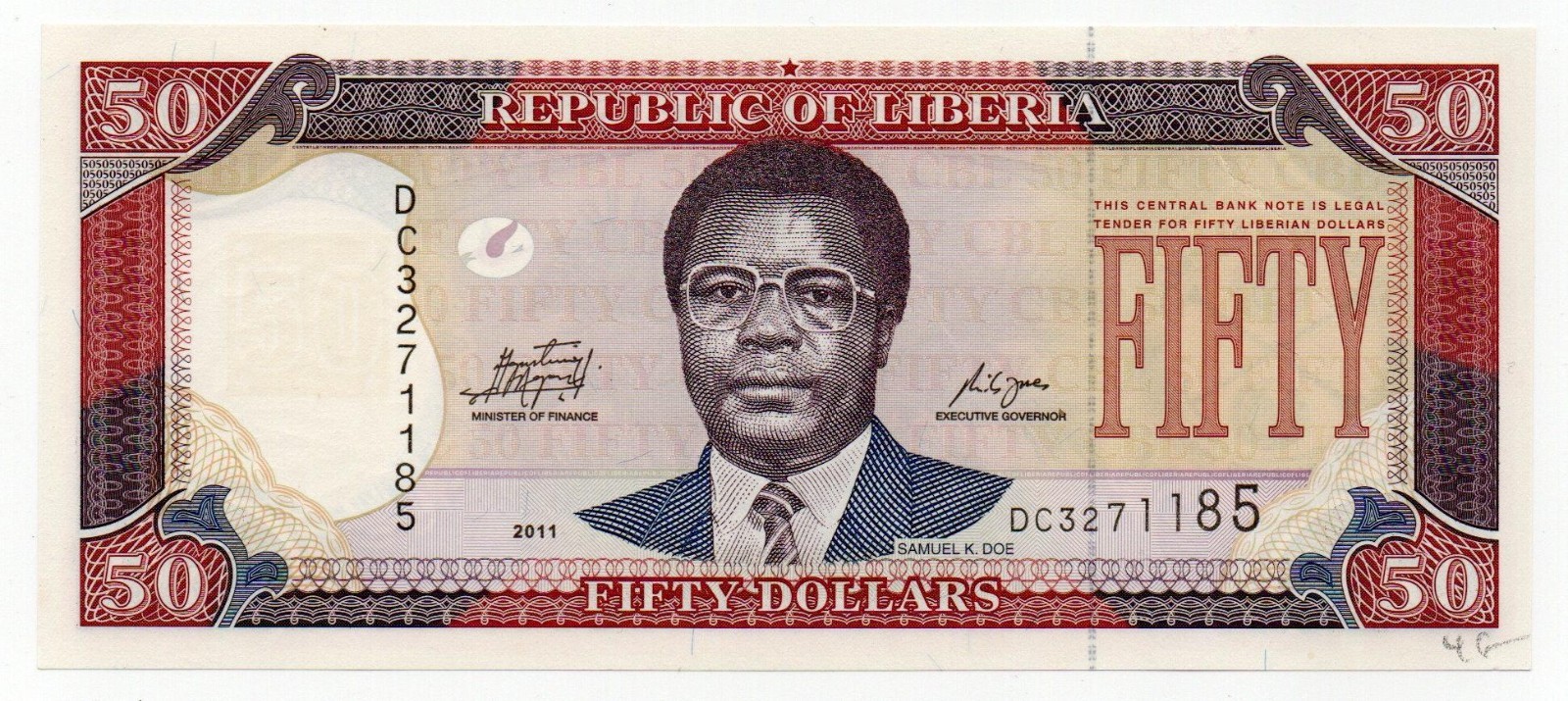 LIBERIA 2011 - 50 Fifty Dollars -   P#29