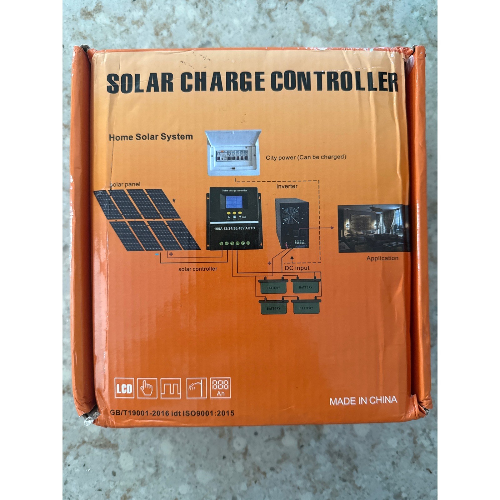 MPPT Solar Charge Controller 100A 12V 24V 36V 48V Auto LCD Dual USB SY48100A