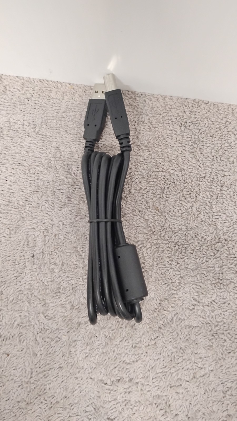 NEW Black USB-A to USB-B Cable Connector. (00)