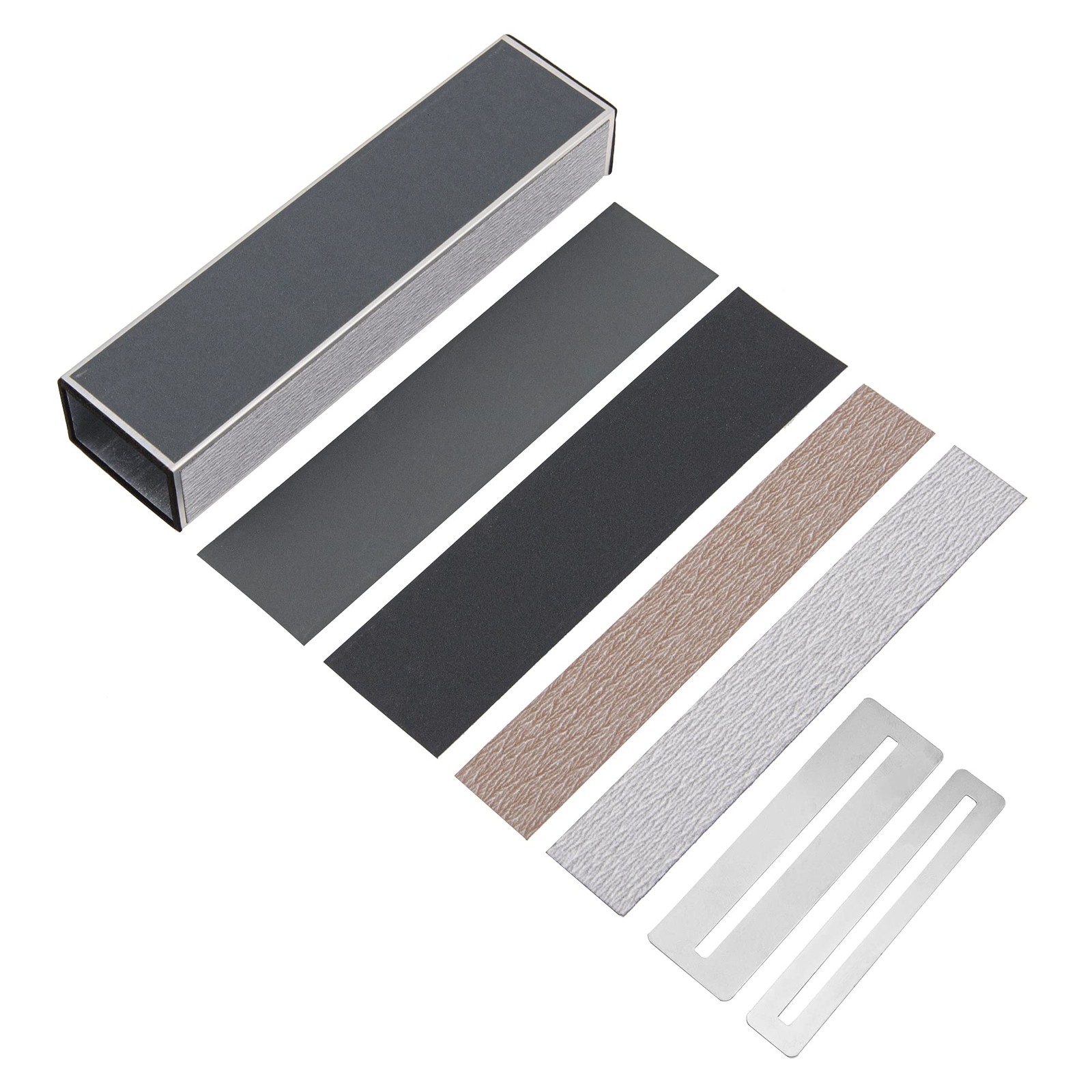 Yootones Guitar Fret Leveler Beam, 152mm x 39mm x 26mm, black, silver
