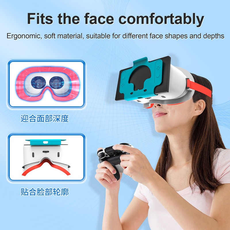 3D Reality Glasses VR Technology Headset For Nintendo OLED Model/Nintendo Switch