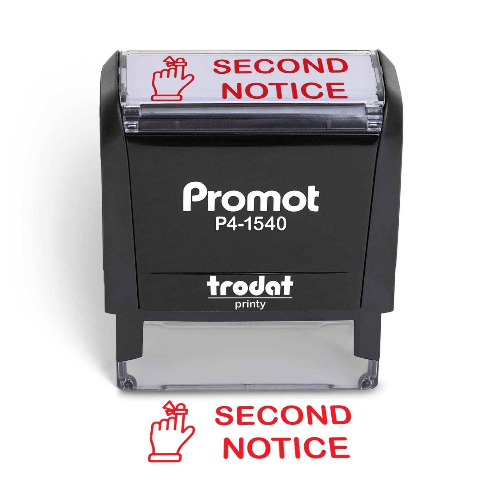 Second Notice Self Inking Rubber Stamp Red Ink Office Business Payment Mail