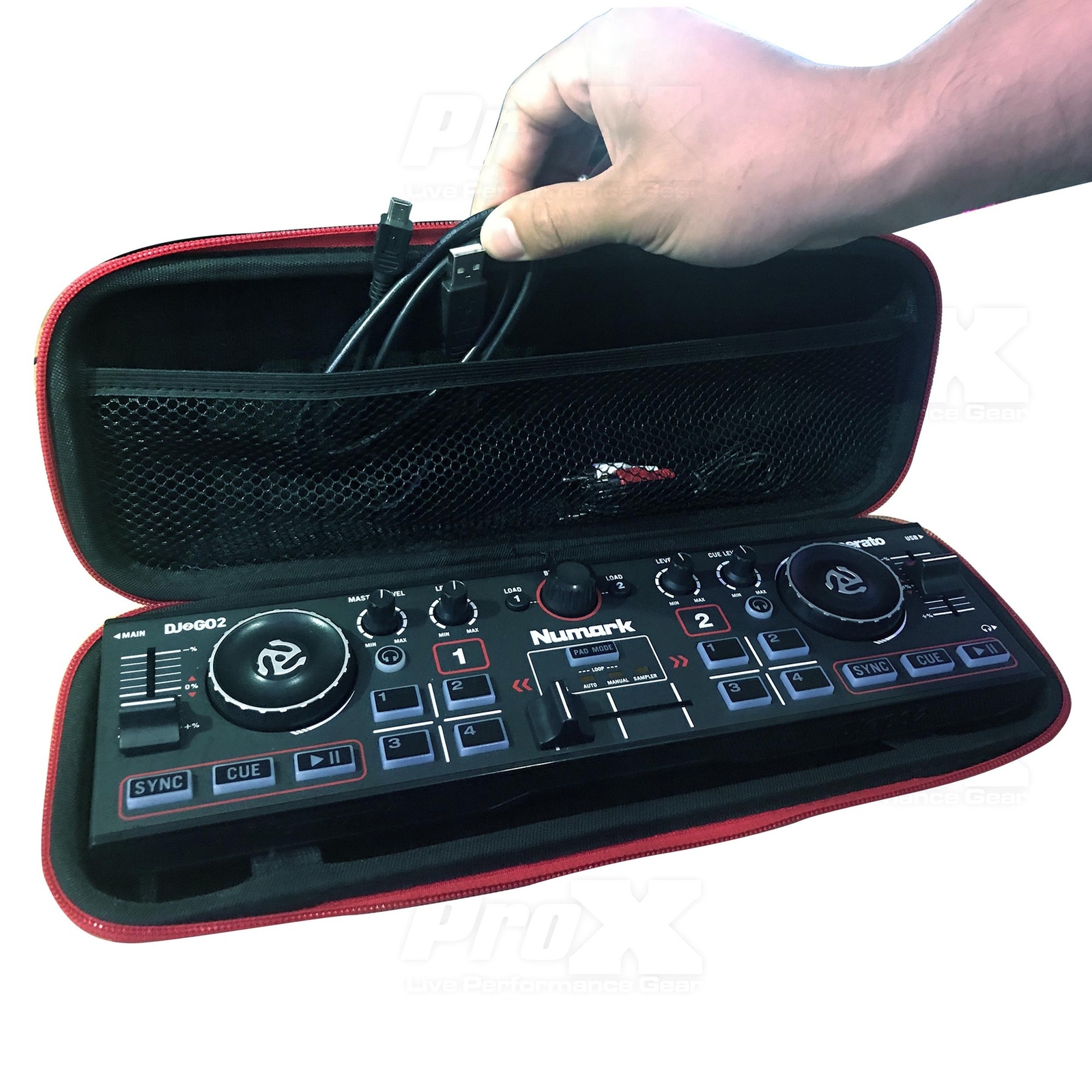 ProX XB-DJ2GO2 ZeroG Lightweight Nano Size Bag For Numark DJ2GO2 & Wireless Mic