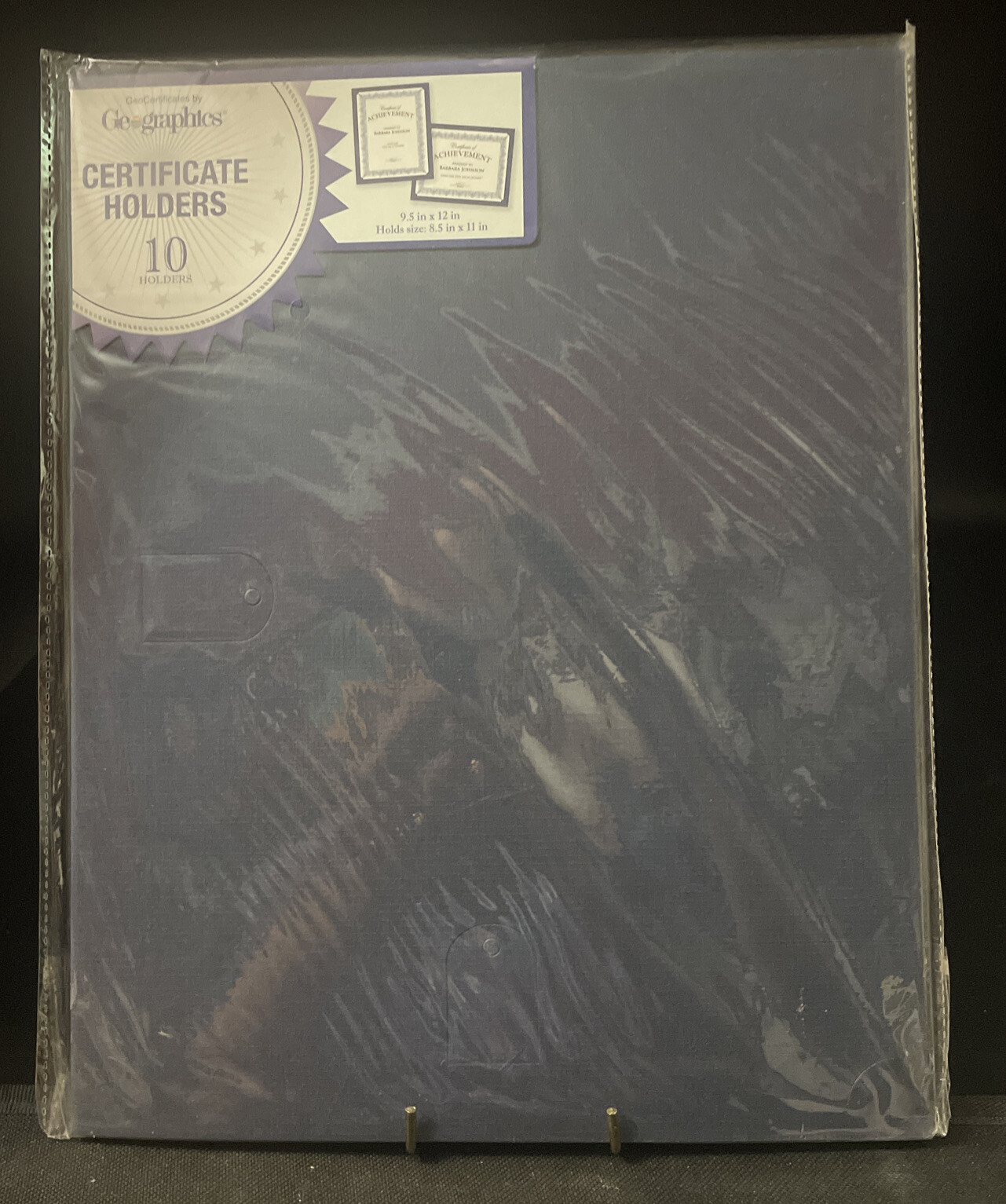 Geographics Certificate Holders 10 Black 9.5"x12"  Holds Size 8.5"x11"  NEW