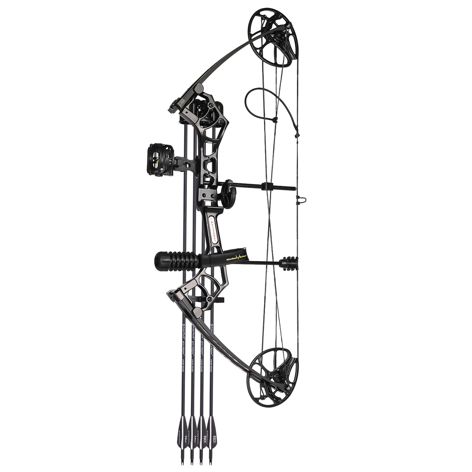 Adjustable Compound Bow Set for Adults & Teens, 0-70 Lbs Draw Weight