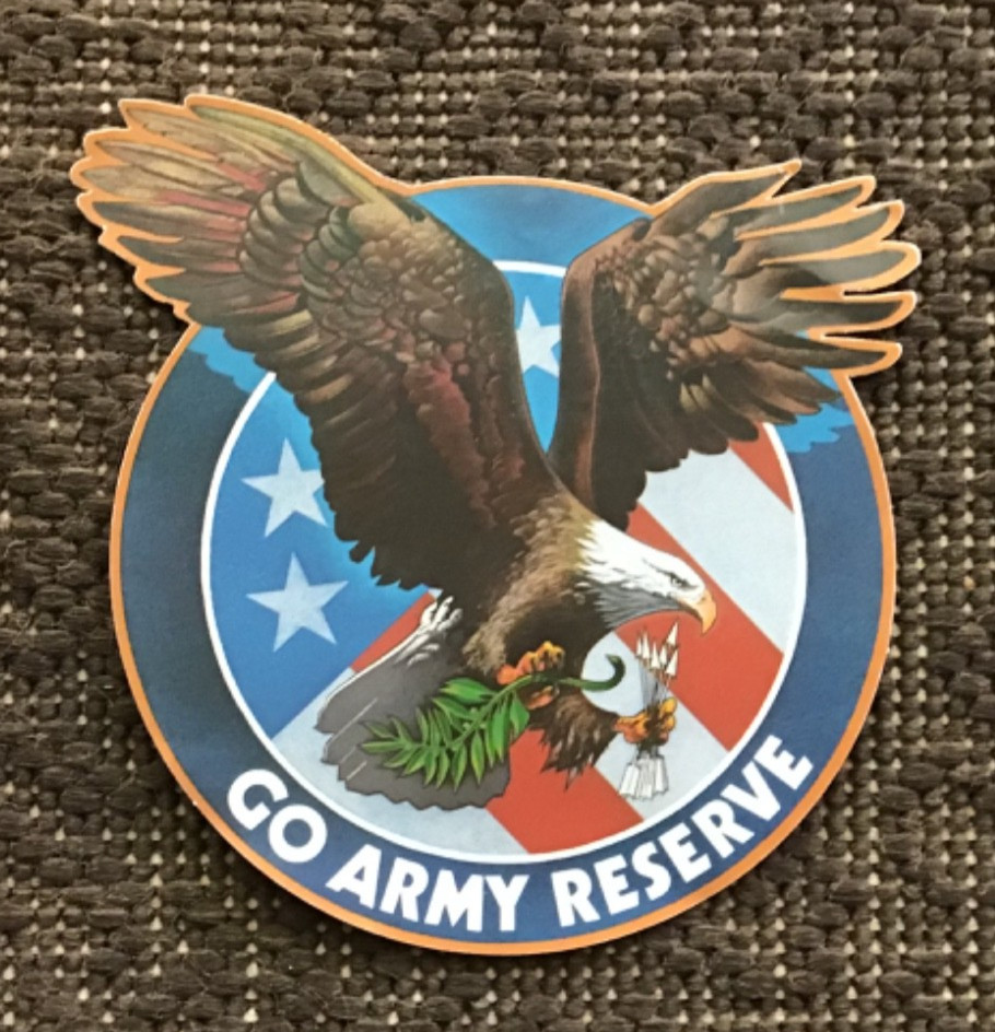 GO ARMY RESERVE - Decal Sticker - NEW!