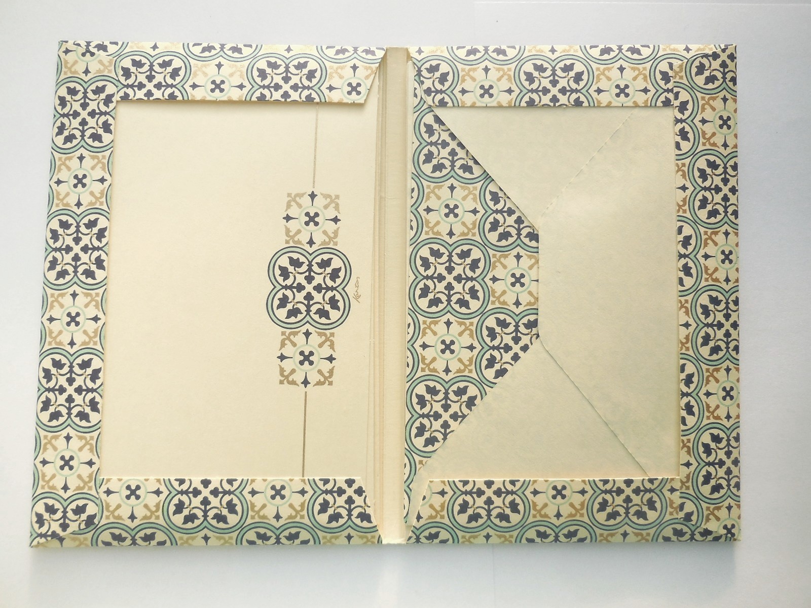 Small Journal with Matching 10 Card Printed Envelope Set Lined Notebook Italian