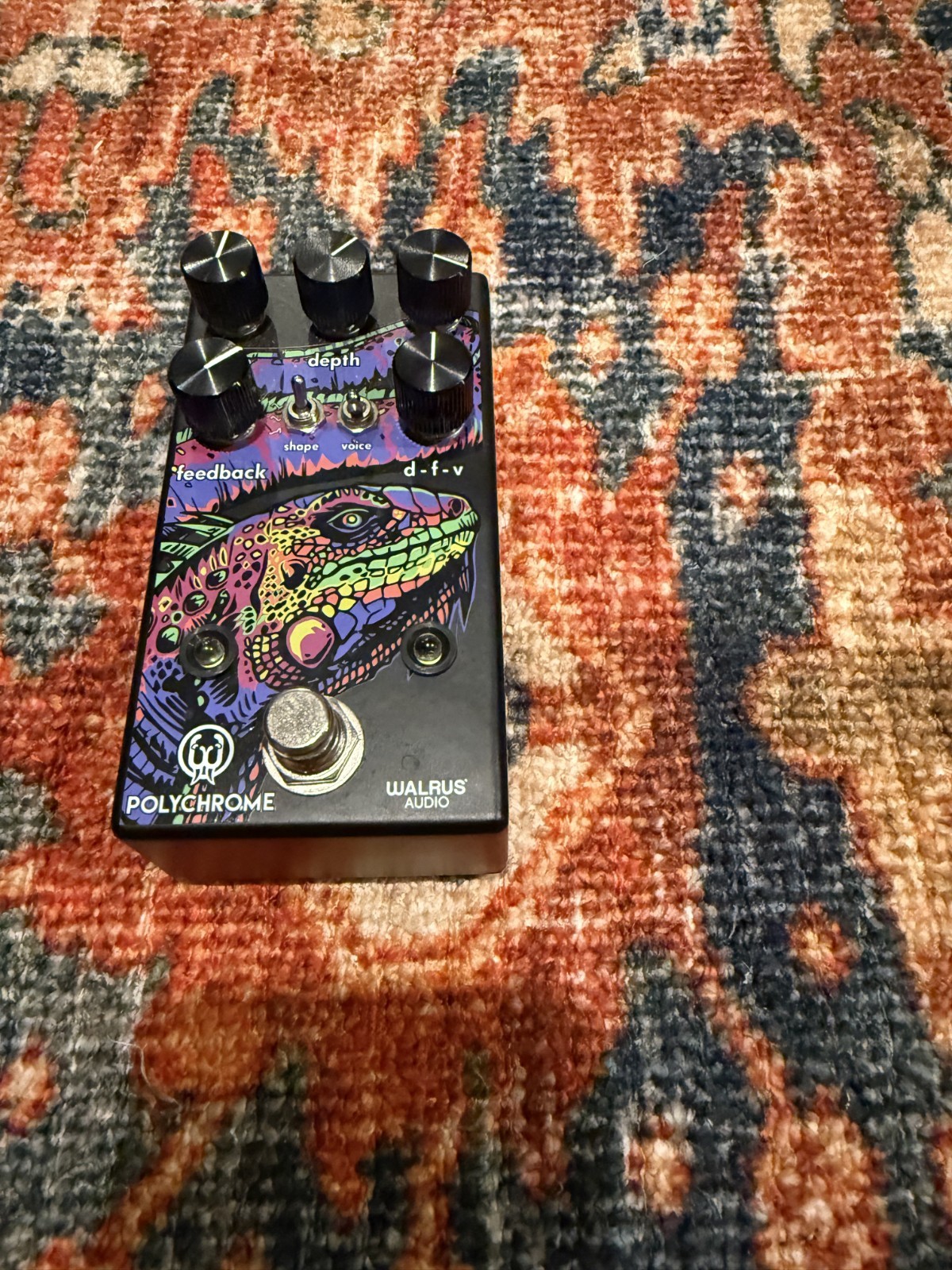 Walrus Audio Polychrome Analog Flanger Guitar Pedal Limited Artwork