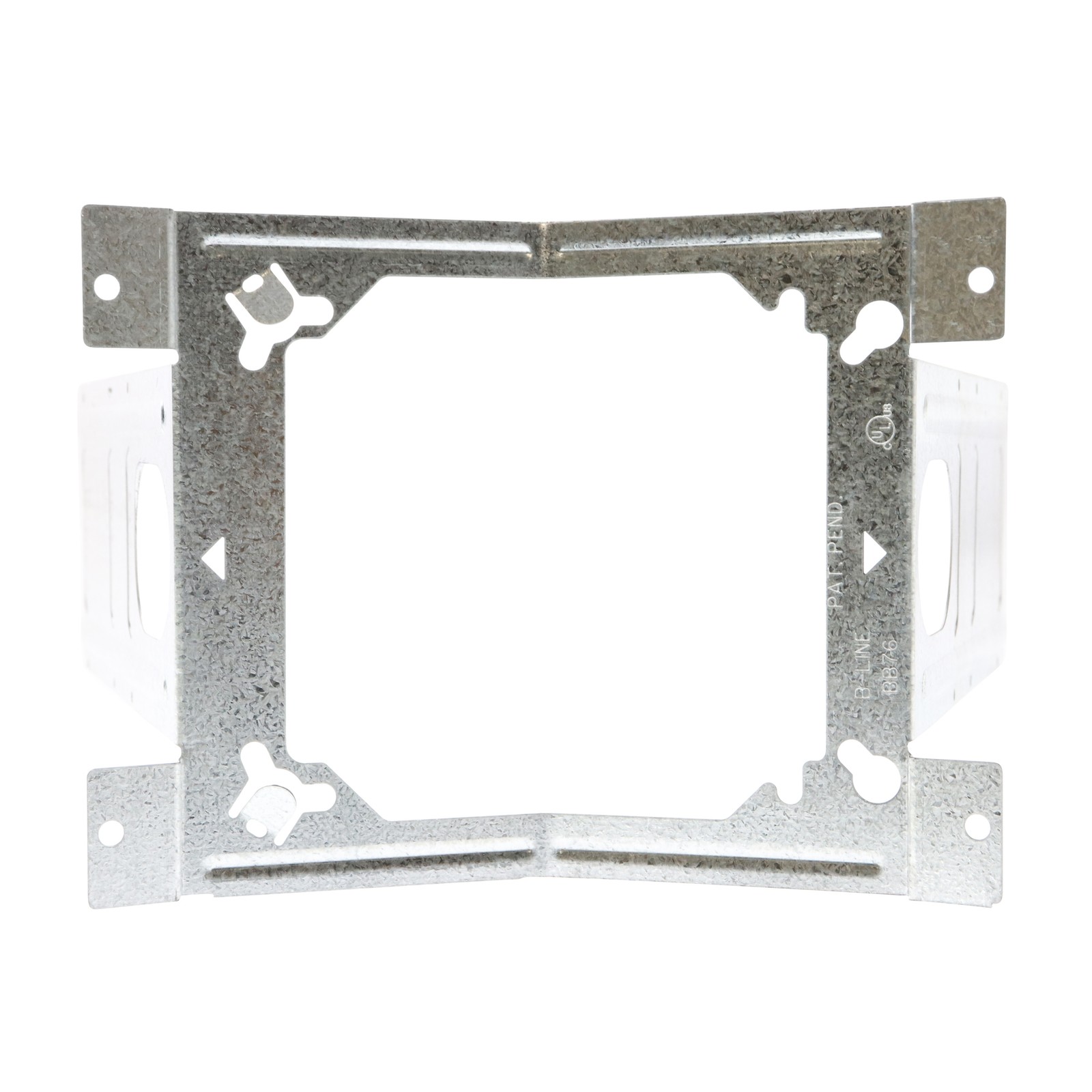COOPER B-LINE BB76 DOUBLE-SIDED DEVICE BOX SUPPORT BRACKET, W/ EARS, (25-PACK)