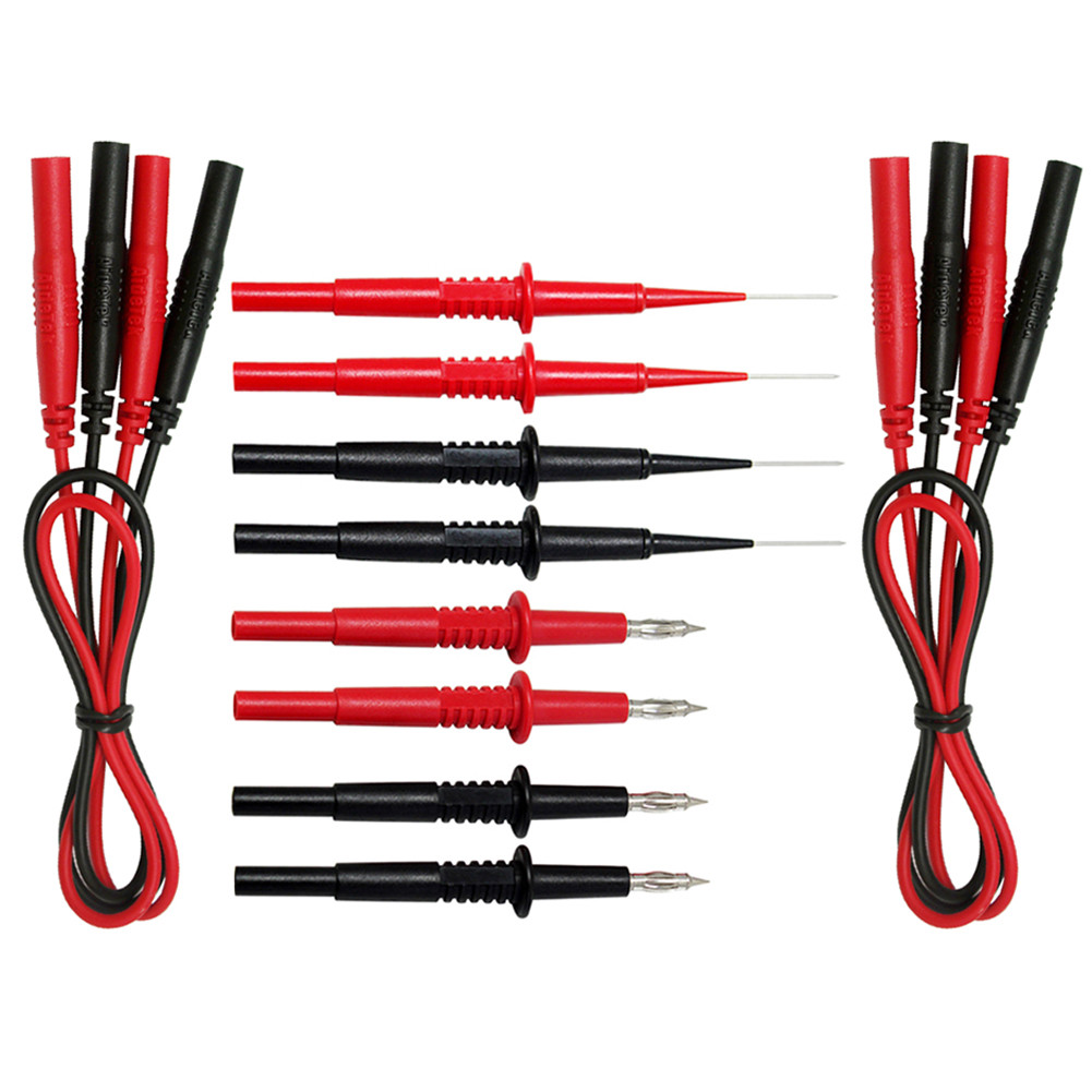 2pc Aidetek Sharp Stainless Steel Needle Tipped Tip Multimeter Probes sets 20165