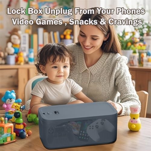 Medication Lock Box,Small Lockable Storage Box with Combination Code for Phone,M